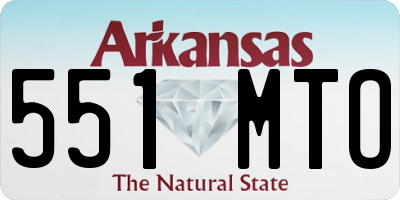 AR license plate 551MTO