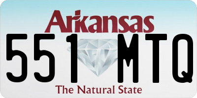 AR license plate 551MTQ