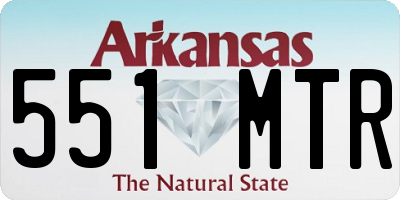 AR license plate 551MTR