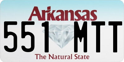 AR license plate 551MTT