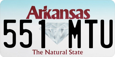 AR license plate 551MTU