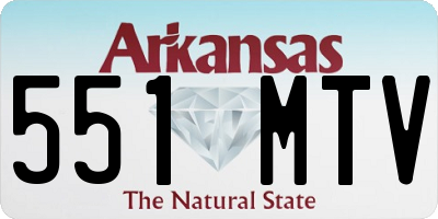 AR license plate 551MTV