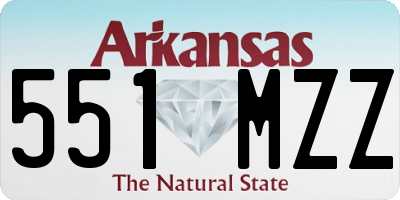 AR license plate 551MZZ