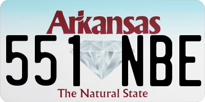 AR license plate 551NBE