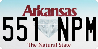 AR license plate 551NPM