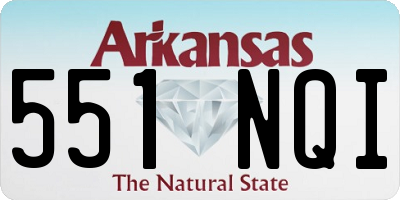 AR license plate 551NQI