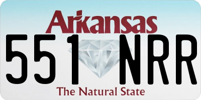 AR license plate 551NRR