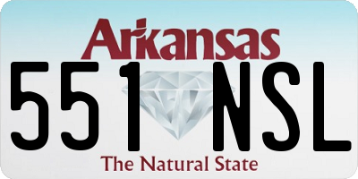 AR license plate 551NSL