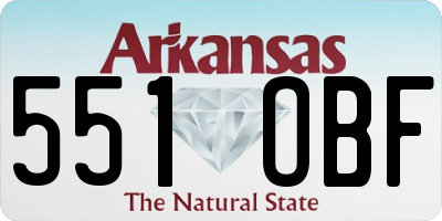 AR license plate 551OBF