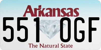 AR license plate 551OGF