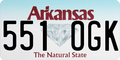 AR license plate 551OGK