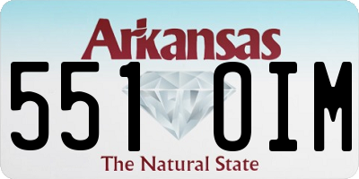 AR license plate 551OIM