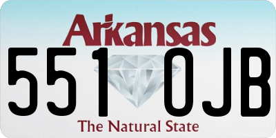 AR license plate 551OJB
