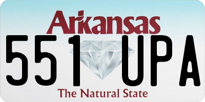 AR license plate 551UPA