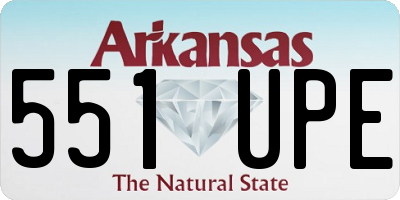 AR license plate 551UPE