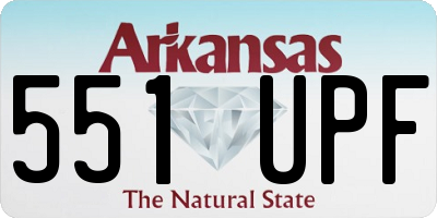 AR license plate 551UPF