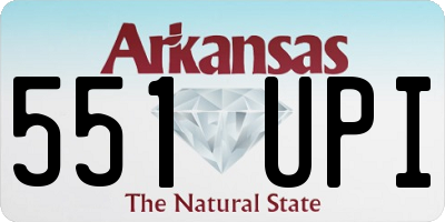 AR license plate 551UPI