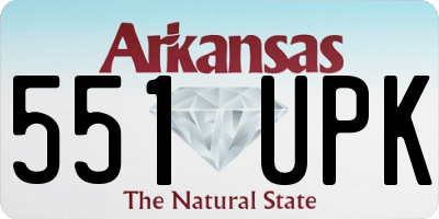 AR license plate 551UPK