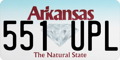 AR license plate 551UPL
