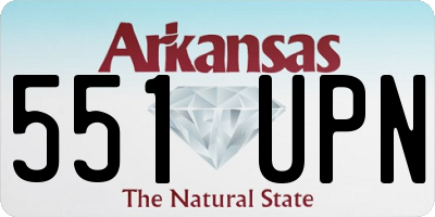 AR license plate 551UPN