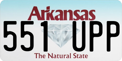 AR license plate 551UPP
