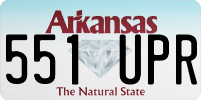 AR license plate 551UPR