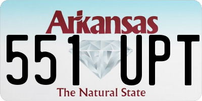 AR license plate 551UPT