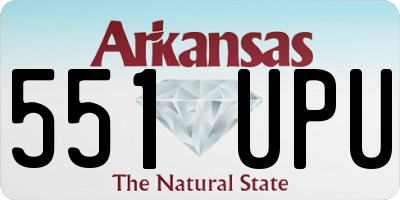 AR license plate 551UPU