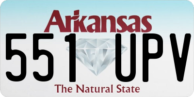 AR license plate 551UPV