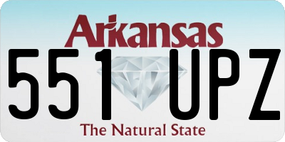 AR license plate 551UPZ