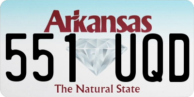 AR license plate 551UQD