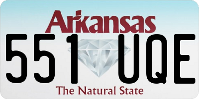 AR license plate 551UQE