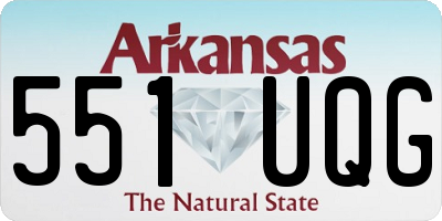 AR license plate 551UQG