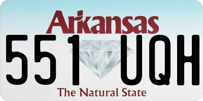 AR license plate 551UQH