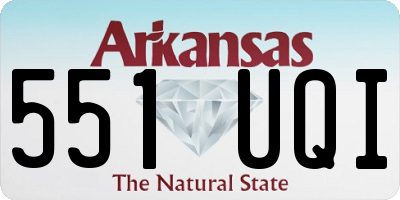 AR license plate 551UQI