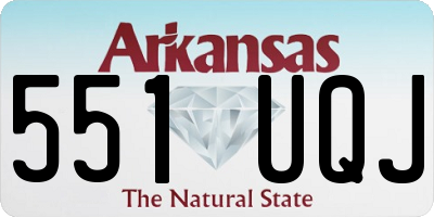 AR license plate 551UQJ