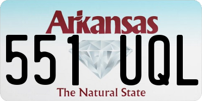AR license plate 551UQL