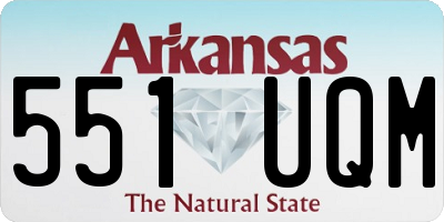 AR license plate 551UQM