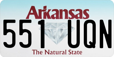 AR license plate 551UQN