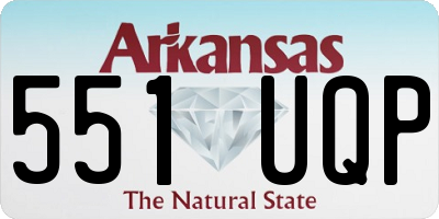 AR license plate 551UQP