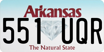 AR license plate 551UQR