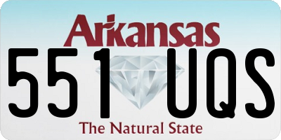 AR license plate 551UQS