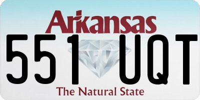 AR license plate 551UQT