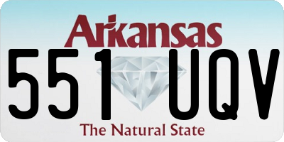 AR license plate 551UQV