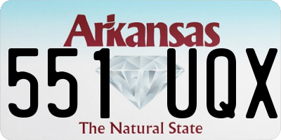 AR license plate 551UQX