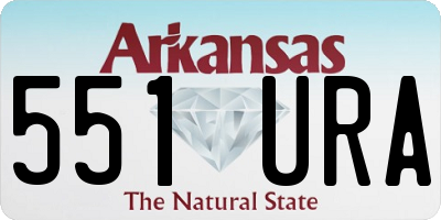 AR license plate 551URA