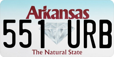 AR license plate 551URB