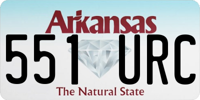 AR license plate 551URC