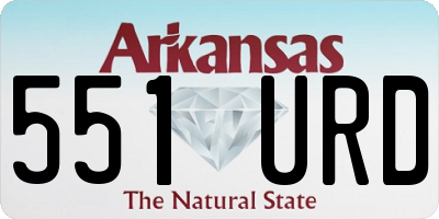 AR license plate 551URD