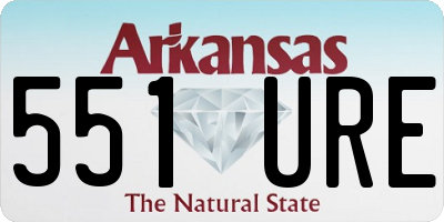 AR license plate 551URE